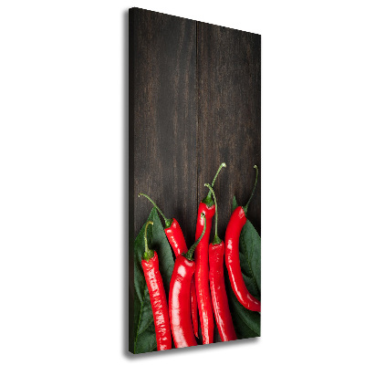 Canvas wall art Chilli peppers