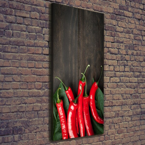 Canvas wall art Chilli peppers