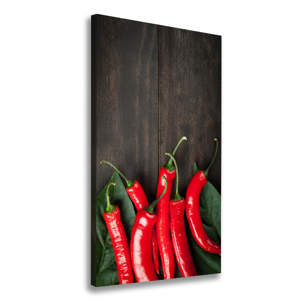 Canvas wall art Chilli peppers