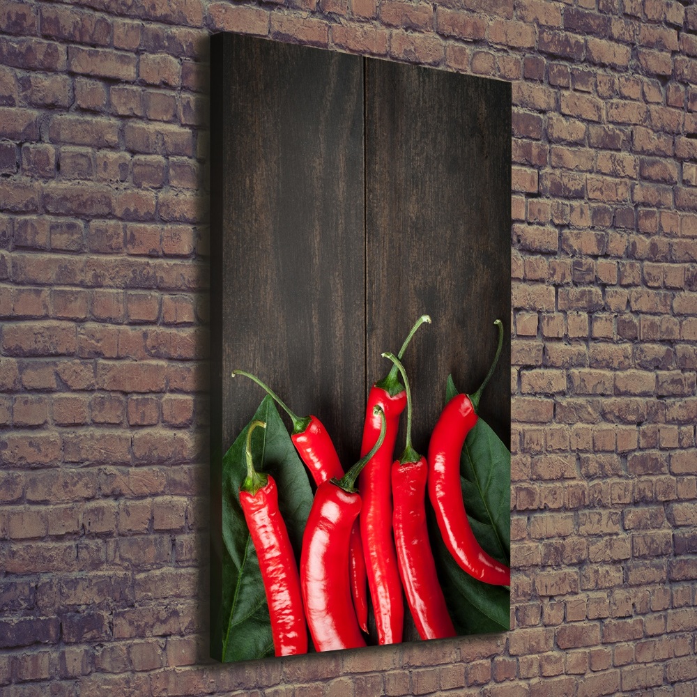 Canvas wall art Chilli peppers