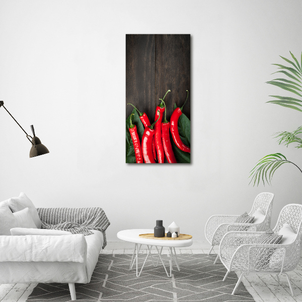 Canvas wall art Chilli peppers