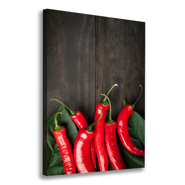 Canvas wall art Chilli peppers