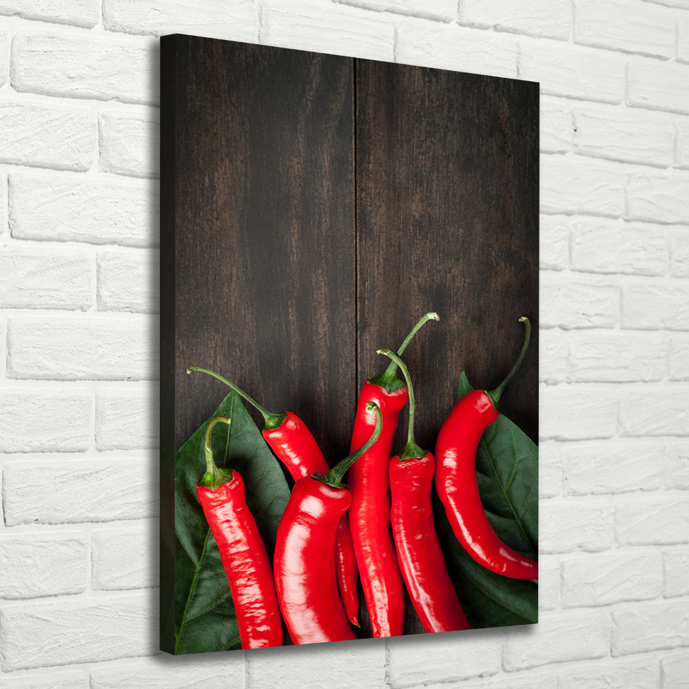 Canvas wall art Chilli peppers