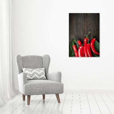 Canvas wall art Chilli peppers