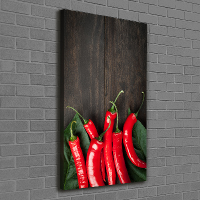 Canvas wall art Chilli peppers