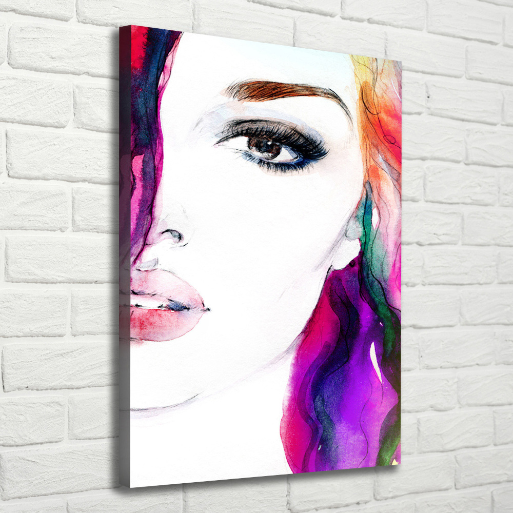 Canvas print Abstraction woman