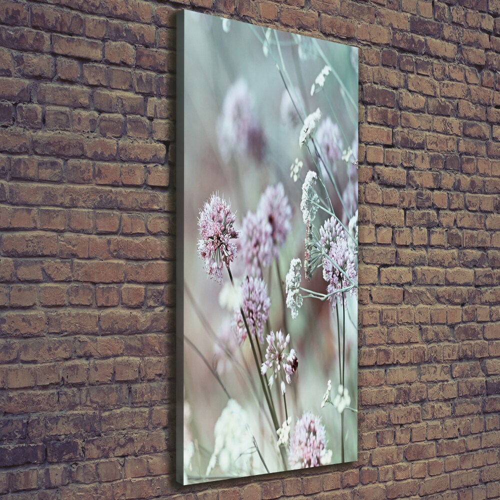 Canvas wall art Garlic flowers