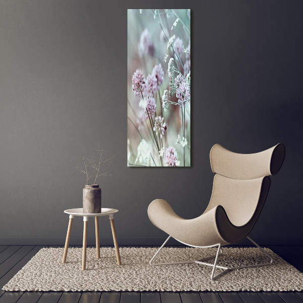 Canvas wall art Garlic flowers