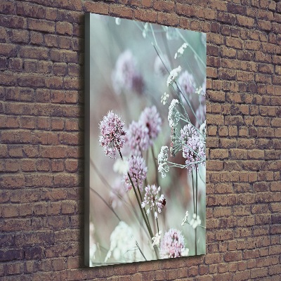 Canvas wall art Garlic flowers