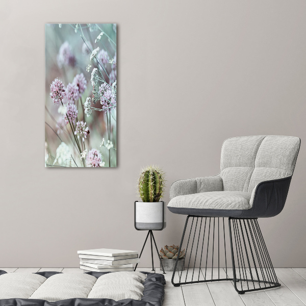 Canvas wall art Garlic flowers