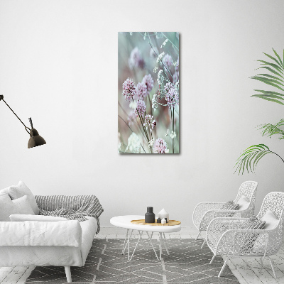 Canvas wall art Garlic flowers