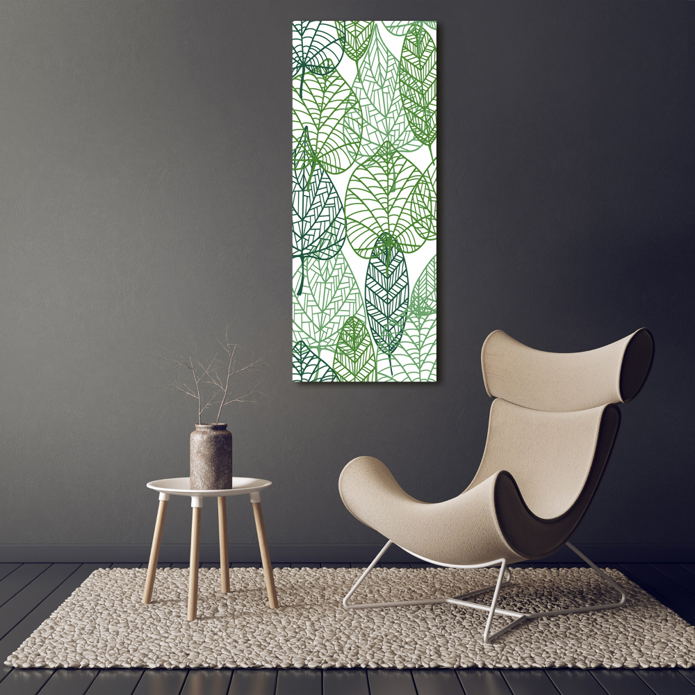 Canvas wall art Leaves