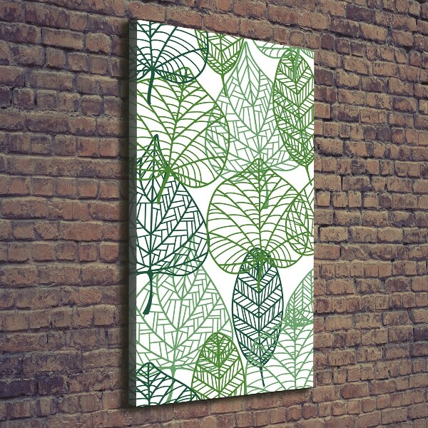 Canvas wall art Leaves