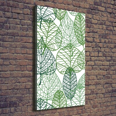 Canvas wall art Leaves