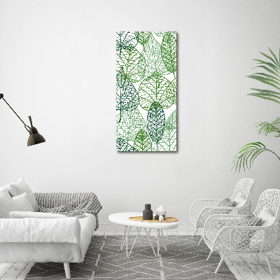 Canvas wall art Leaves