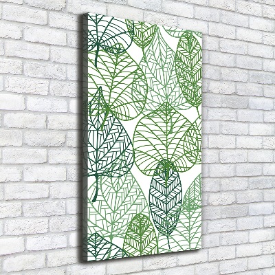 Canvas wall art Leaves