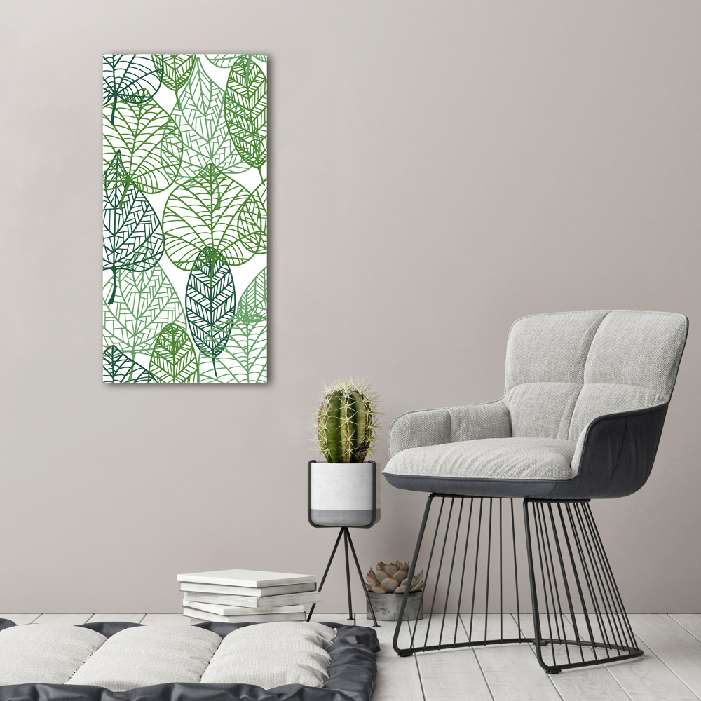 Canvas wall art Leaves