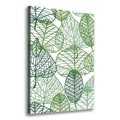 Canvas wall art Leaves