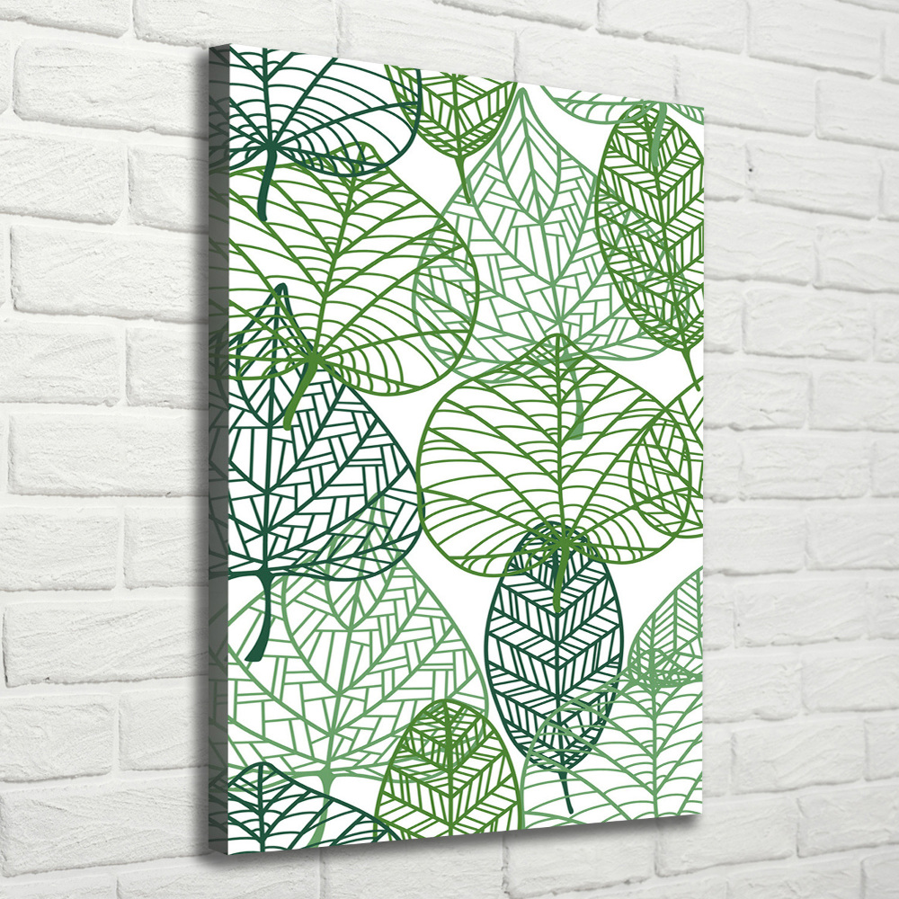 Canvas wall art Leaves