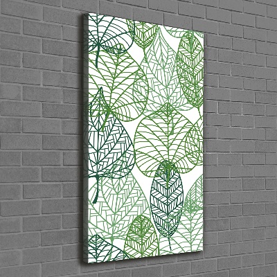 Canvas wall art Leaves