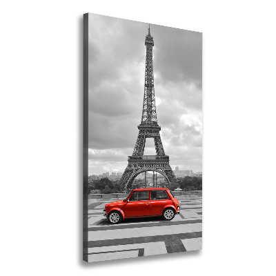 Large canvas wall art Eiffel Tower Auto