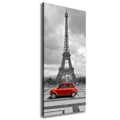 Large canvas wall art Eiffel Tower Auto