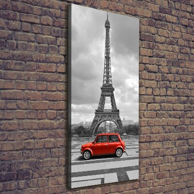 Large canvas wall art Eiffel Tower Auto