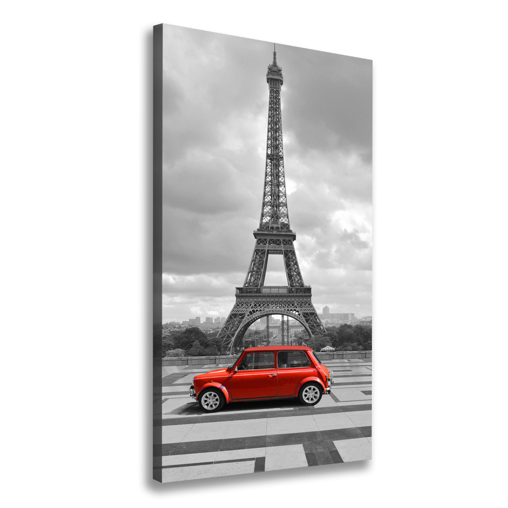 Large canvas wall art Eiffel Tower Auto