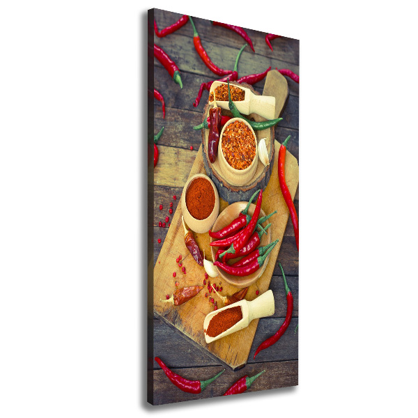 Canvas wall art Chilli peppers