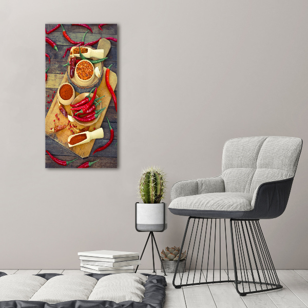 Canvas wall art Chilli peppers