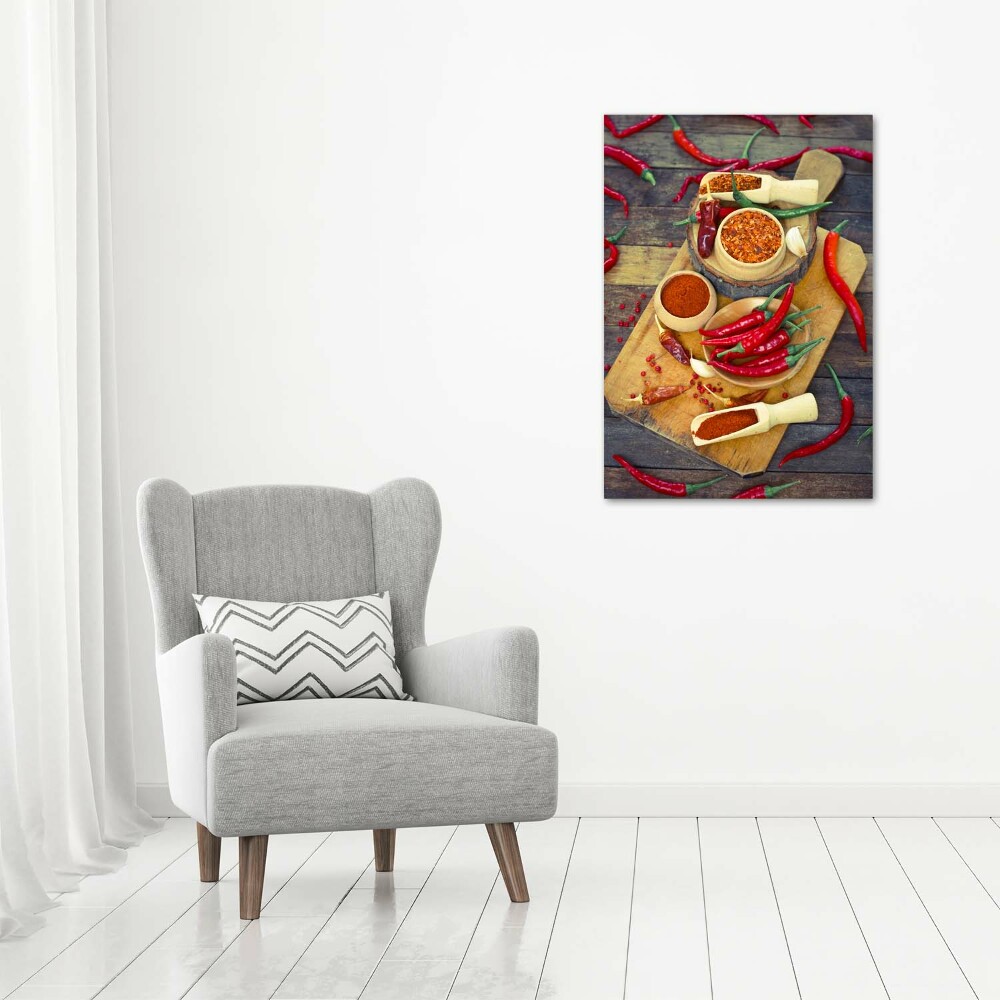 Canvas wall art Chilli peppers