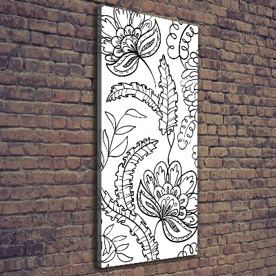 Canvas wall art Zentangle background