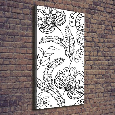 Canvas wall art Zentangle background