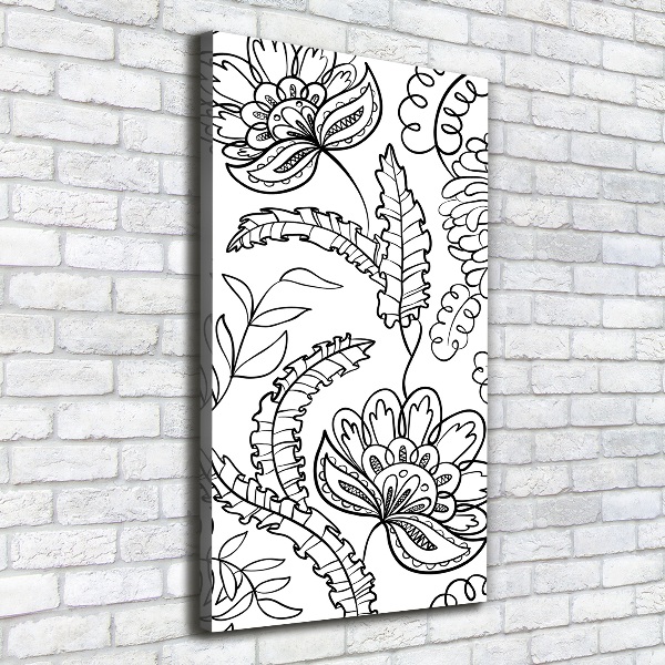 Canvas wall art Zentangle background