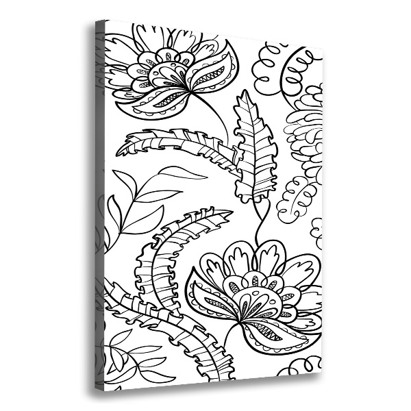 Canvas wall art Zentangle background