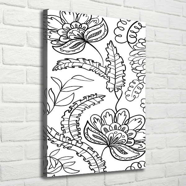 Canvas wall art Zentangle background