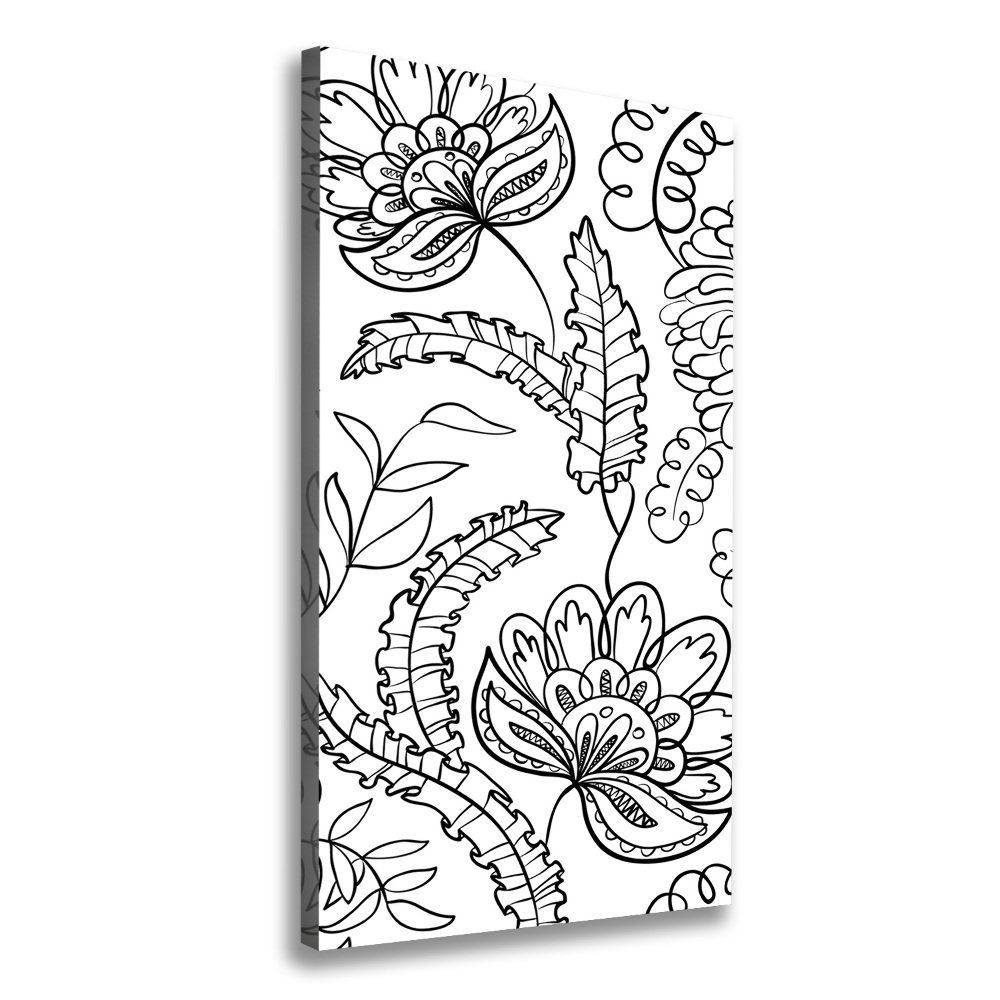 Canvas wall art Zentangle background