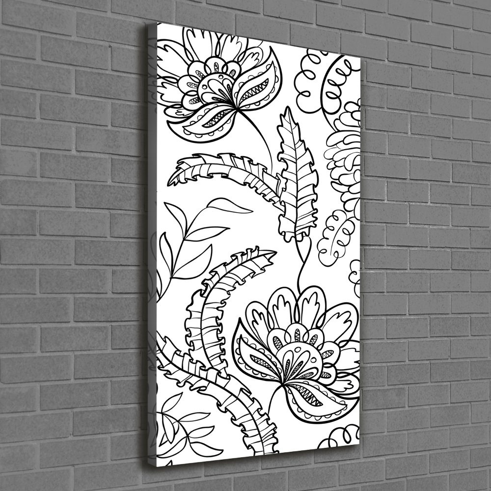 Canvas wall art Zentangle background