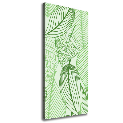 Canvas wall art Green leaves