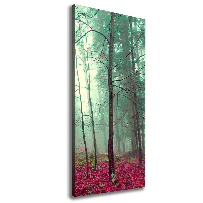 Wall art canvas large Forest in autumn