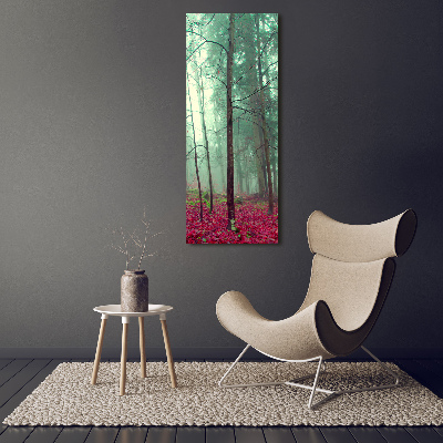 Wall art canvas large Forest in autumn