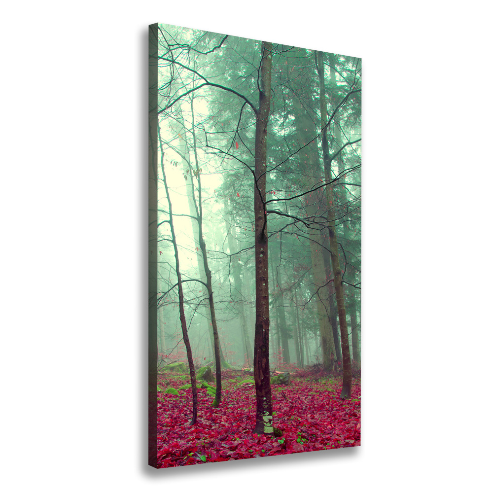 Wall art canvas large Forest in autumn