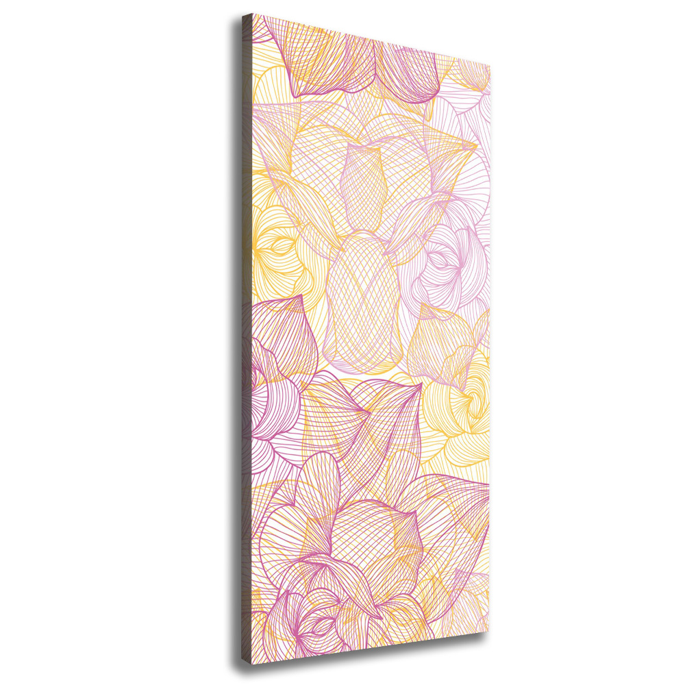 Large canvas wall art Flowers