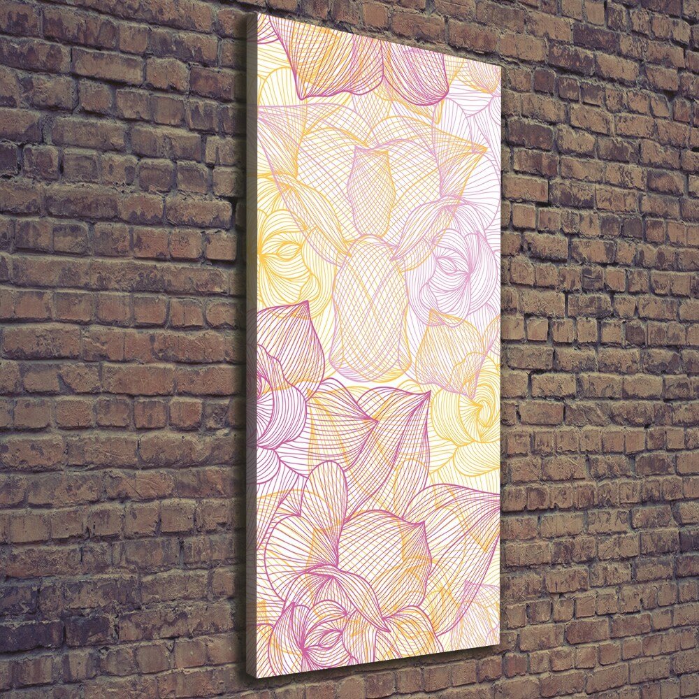 Large canvas wall art Flowers