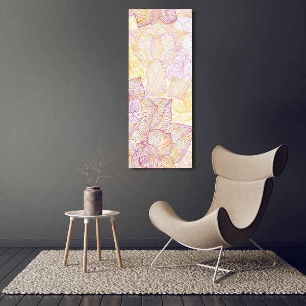 Large canvas wall art Flowers