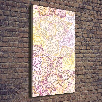 Large canvas wall art Flowers