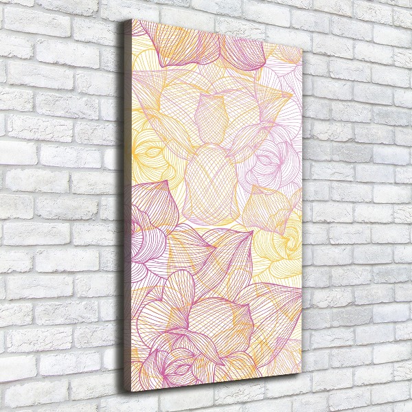 Large canvas wall art Flowers