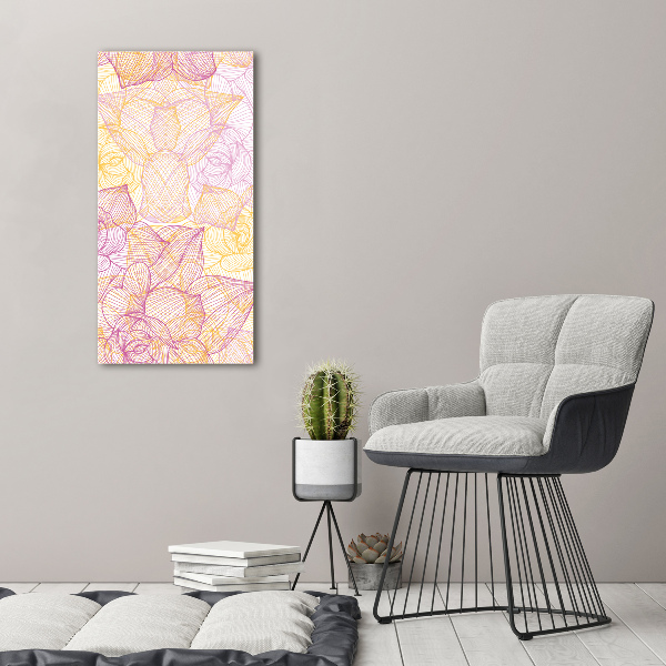 Large canvas wall art Flowers