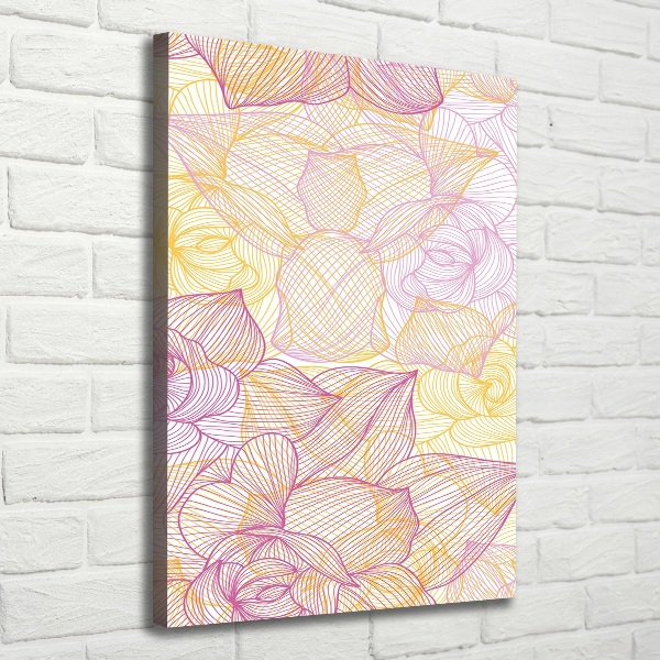 Large canvas wall art Flowers