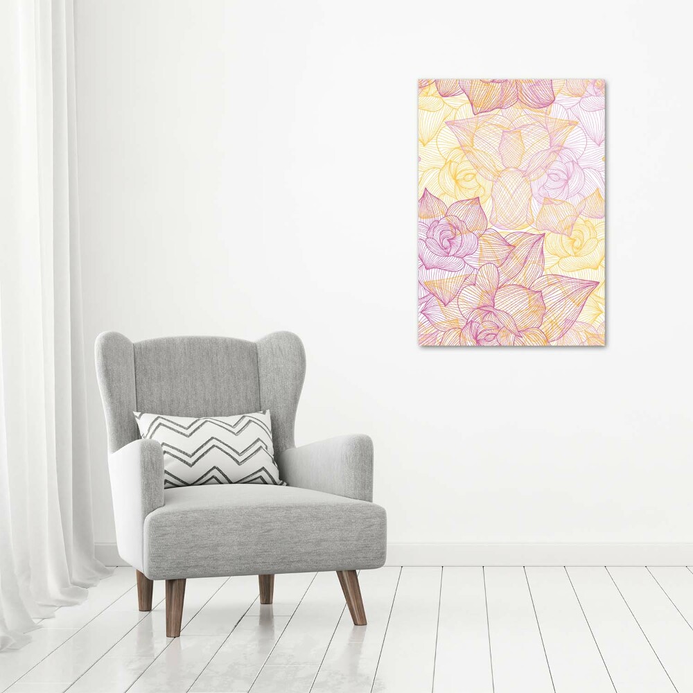 Large canvas wall art Flowers